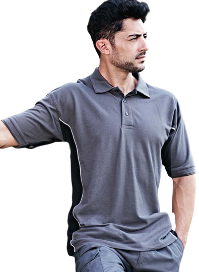 Man wearing ORN Silverswift Two Tone Workwear Polo Shirt
