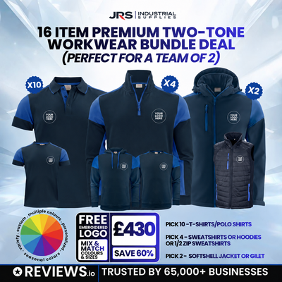 16 Item Premium Two-Tone Embroidered Workwear Bundle Deal
