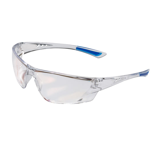 JSP Continental Lightweight Safety Specs - Clear Anti-scratch/Anti-mist Lenses - Clear Frames
