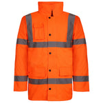 Fort Workwear Hi Vis Motorway Jacket - thumbnail 1