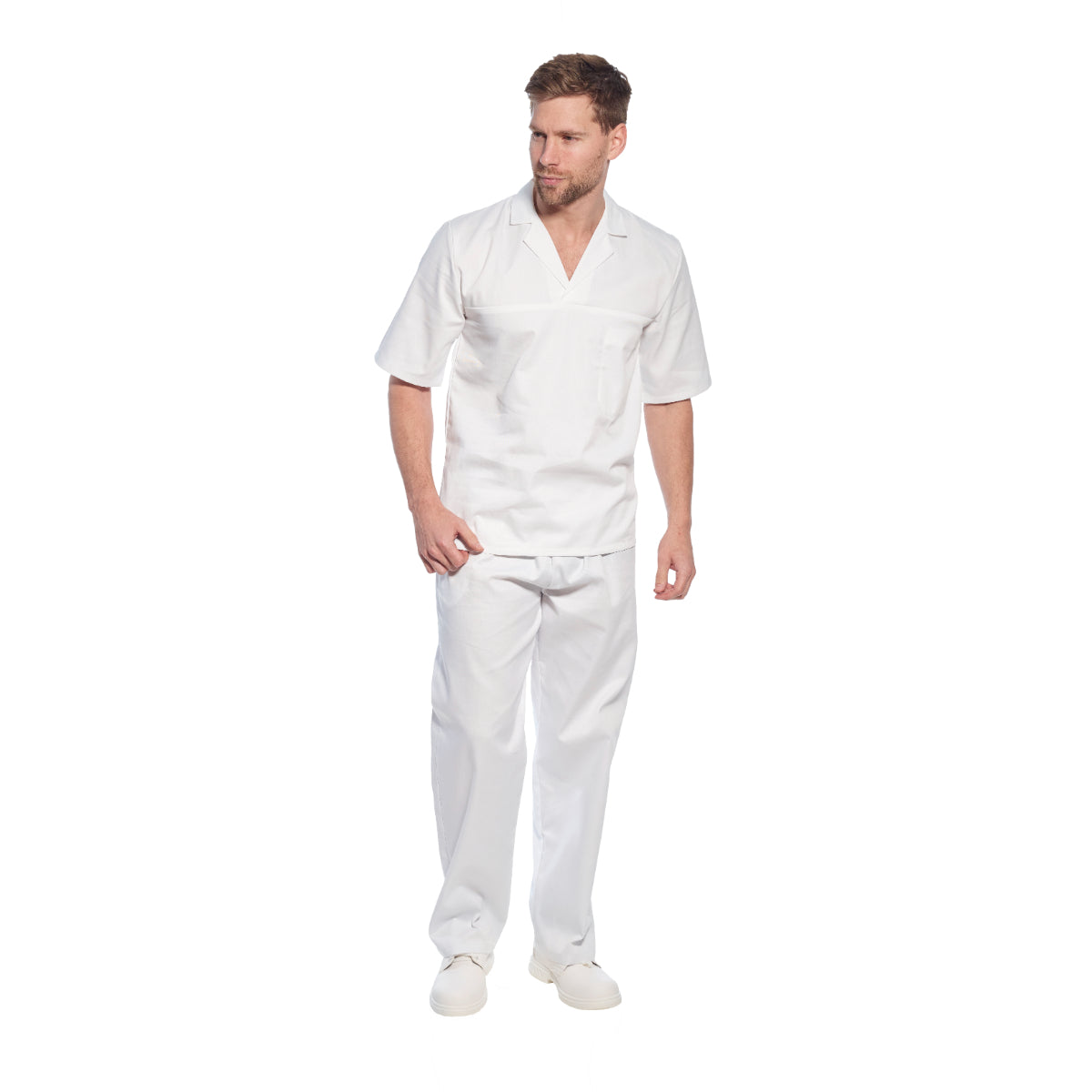 Portwest 2209 Bakers Shirt Short Sleeved for Food Industry