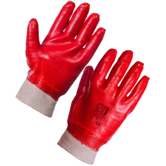 Supertouch PVC Dip Knit Wrist - Full Dip Gloves (120 Pairs)
