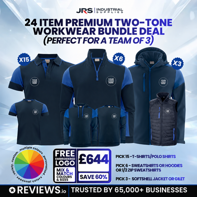 24 Item Premium Two-Tone Embroidered Workwear Bundle Deal
