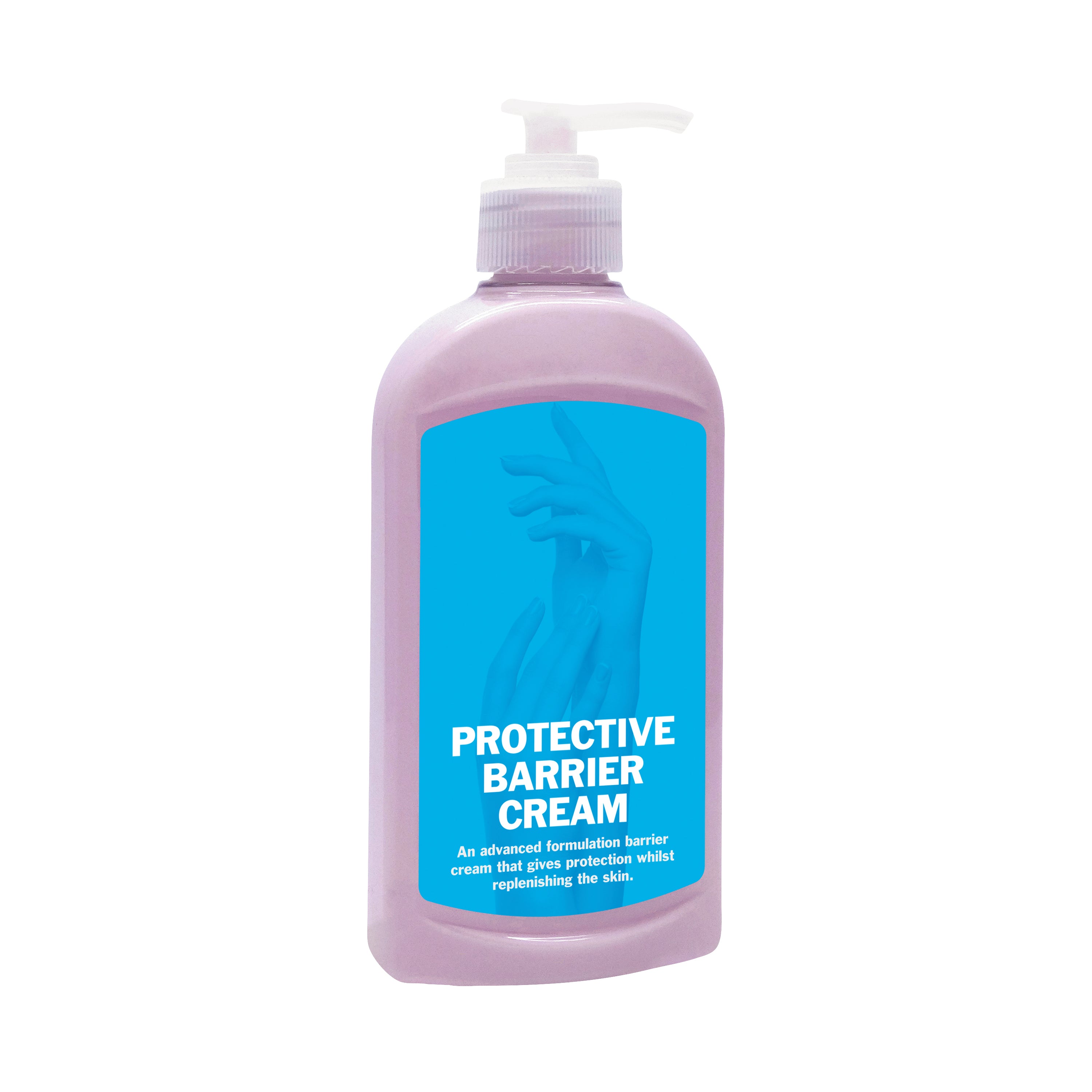 A pack of 6 300ml bottles of 2Work protective barrier cream.