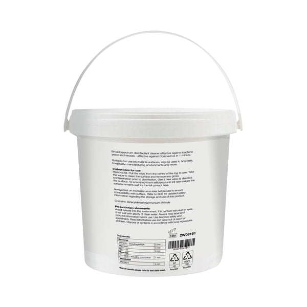 A single 2Work biodegradable eucalyptus wipe.