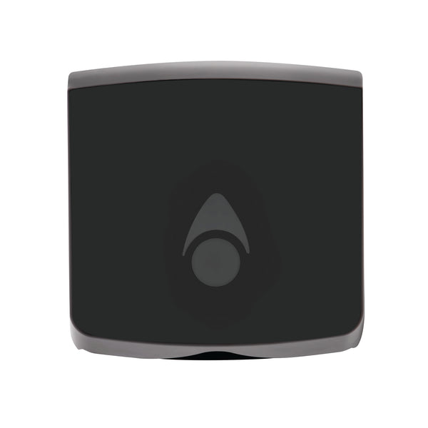 A black 2Work recycled hand towel dispenser.