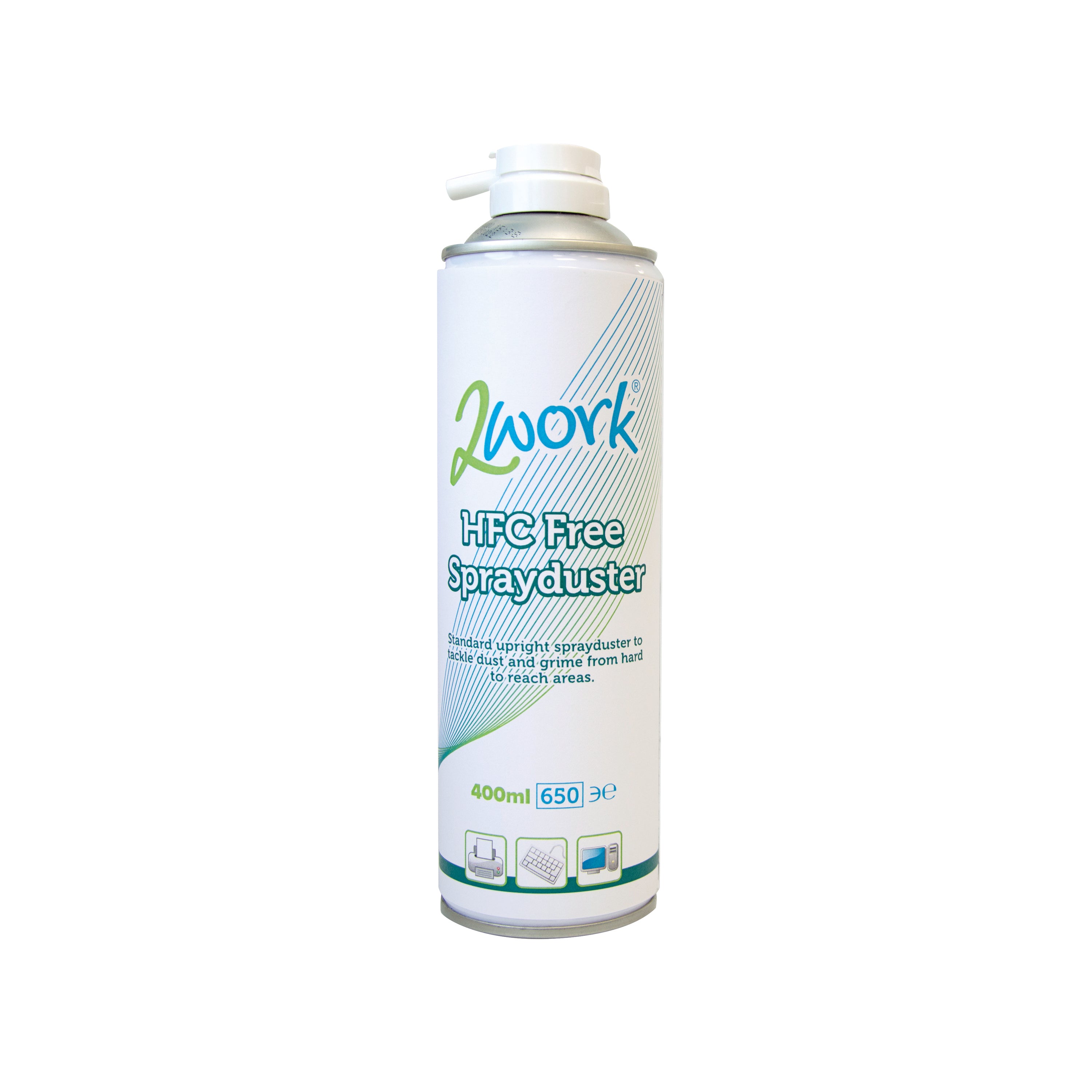 A 400ml can of 2Work flammable HFC-free spray duster.