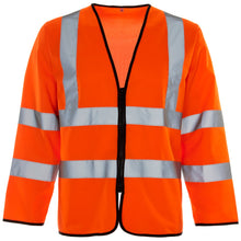 Supertouch Hi Vis Orange Long Sleeved Zip Vest