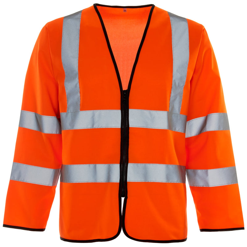 Supertouch Hi Vis Orange Long Sleeved Zip Ves
