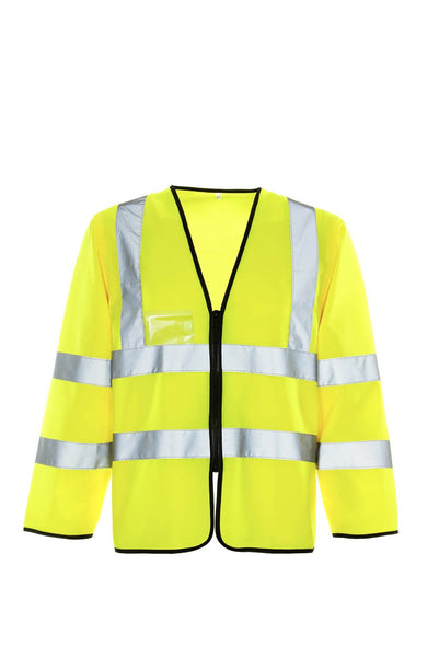 Supertouch Best Hi Vis Yellow Long Sleeved Zip Ves
