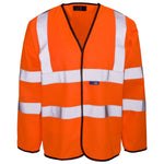Supertouch Hi Vis Long Sleeved Vest - Velcro - thumbnail 1