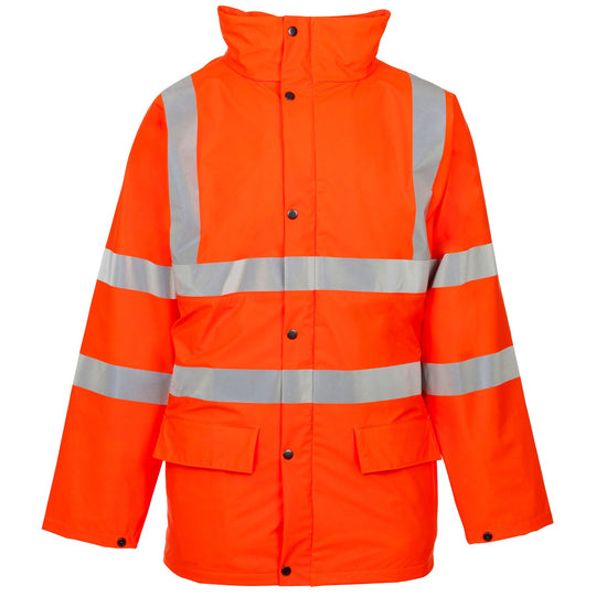 A waterproof and durable Supertouch Red Storm Flexa R Pu Parka for all-weather protection.