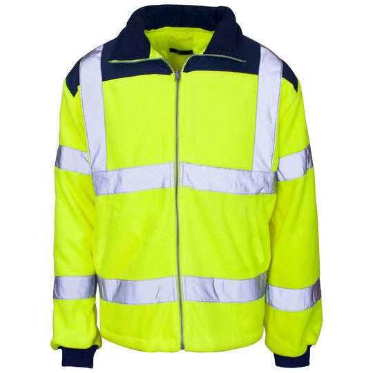 Supertouch Hi Vis Fleece Jacket - Rain Patch - [CLEARANCE]