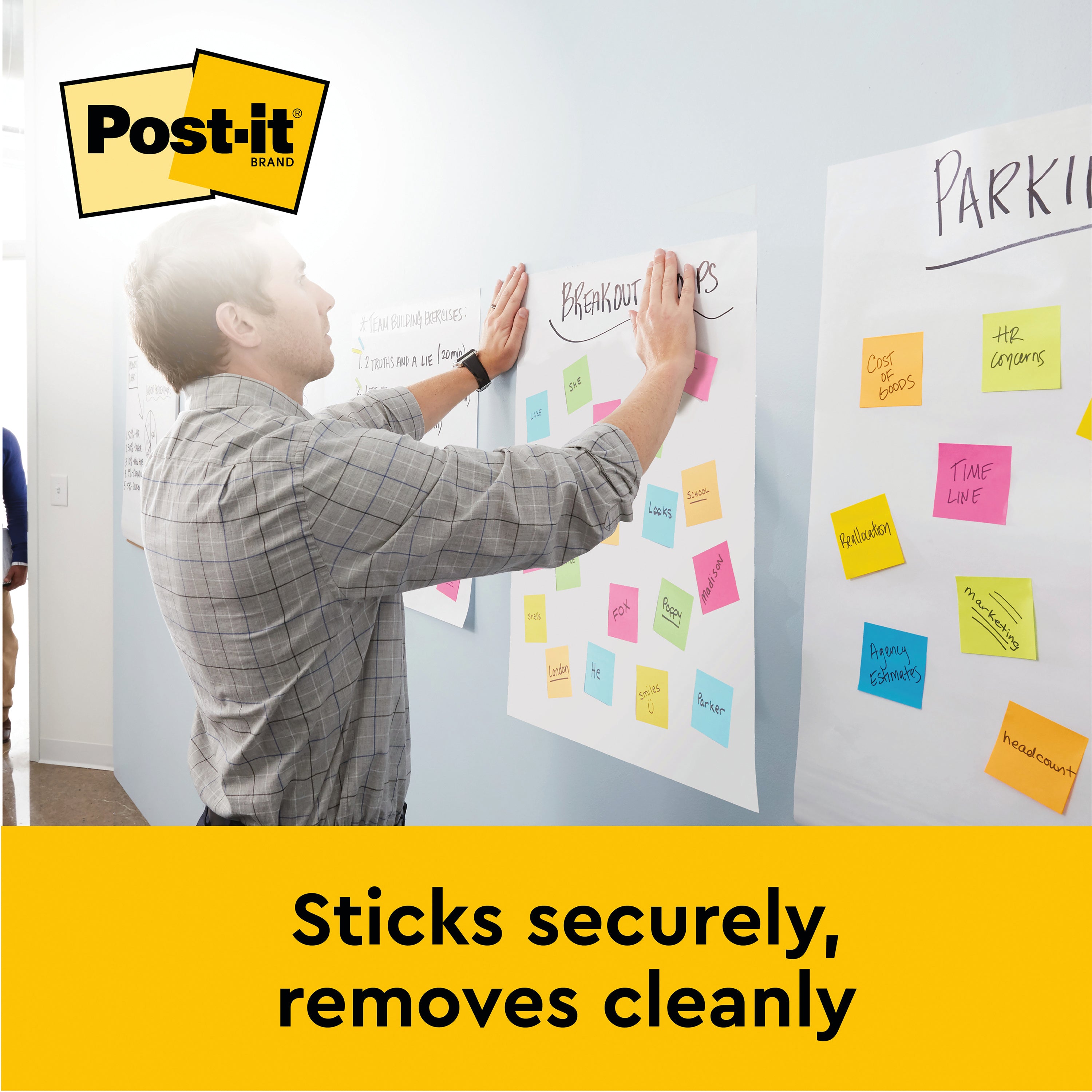 Post-it Super Sticky Meeting Chart Bundle 559P 2 Meeting Charts + 4 Note Pads  (Pack of 6)