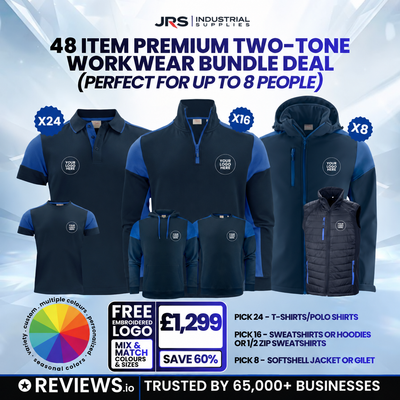 48 Item Premium Two-Tone Embroidered Workwear Bundle Deal
