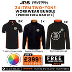 24 Item Two Tone Workwear Bundle with Free Logo (Perfect for a Team of 3) - thumbnail 1