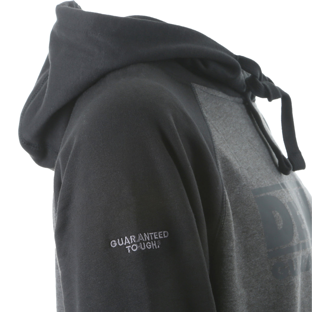 DeWalt Grey Marl/Black Hooded Sweatshirt