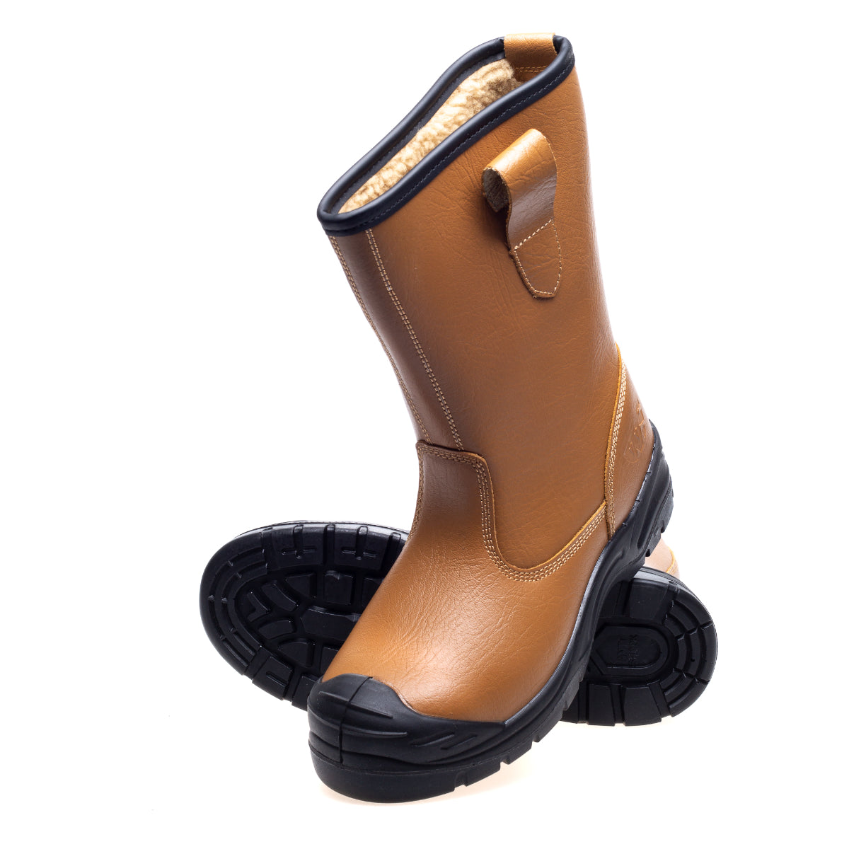 Work Site Tan Fur Lined Rigger Boot