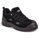 Apache Black Suede Safety Trainer
