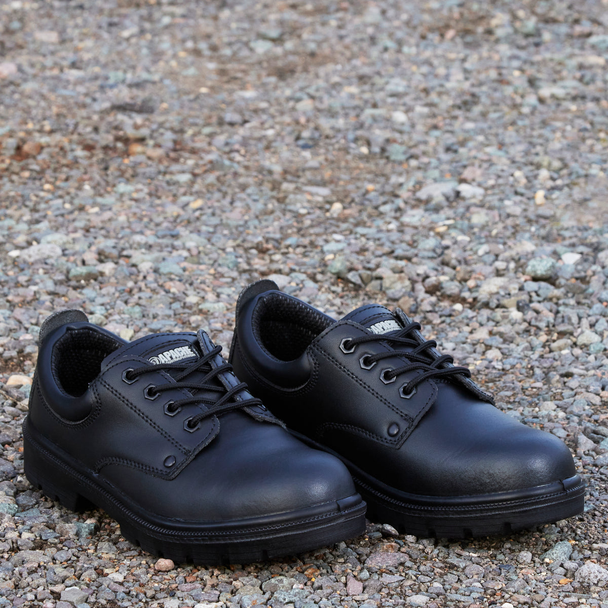 Apache Black 4 Eye Safety Shoe