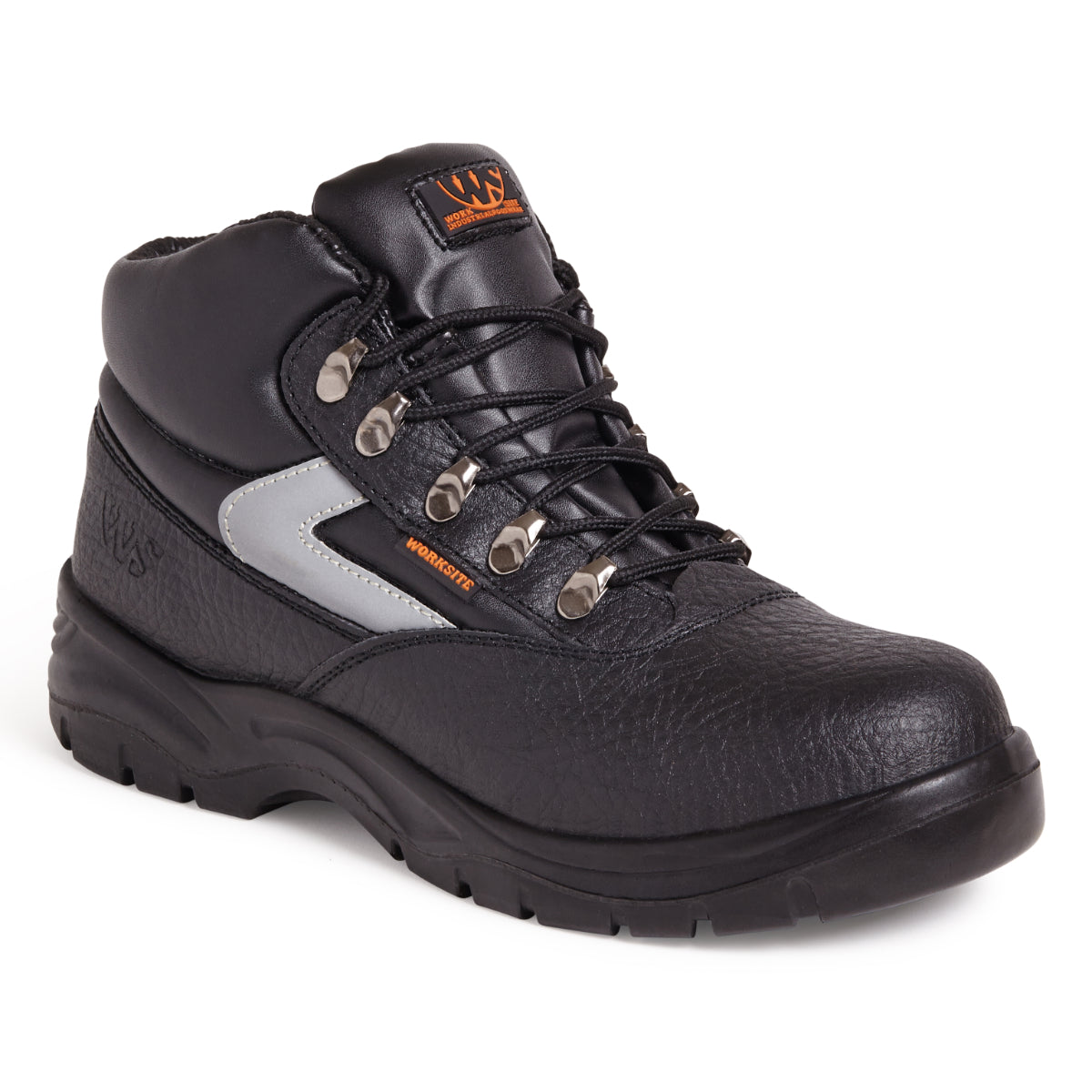 Work Site Black Mid-Cut Safety Boot