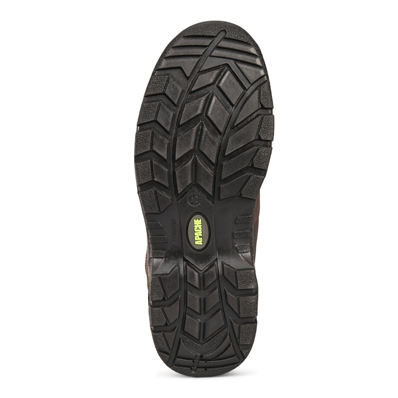 Angled perspective of the brown SS813SM waterproof safety hiker.