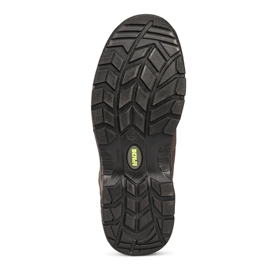 Angled perspective of the brown SS813SM waterproof safety hiker.