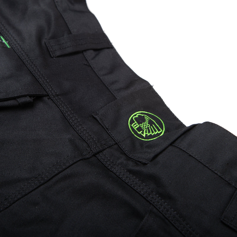 Back view of the black APKHT holster trousers, showing pocket layout.