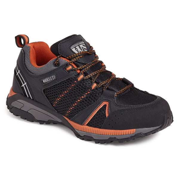 Work Site Black/Orange Sports Safety Trainer