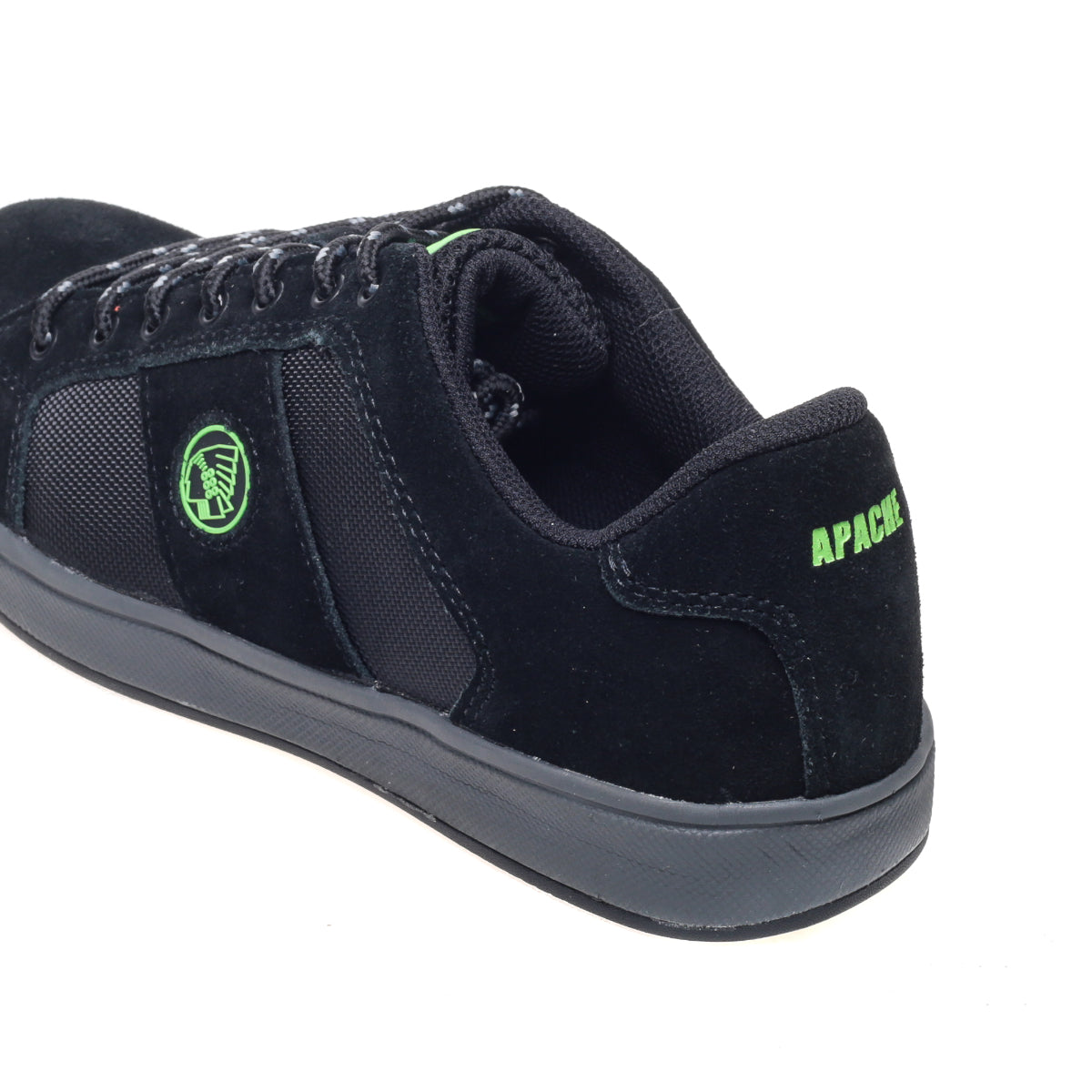 Back of the Apache Kick trainer showing the heel and collar.