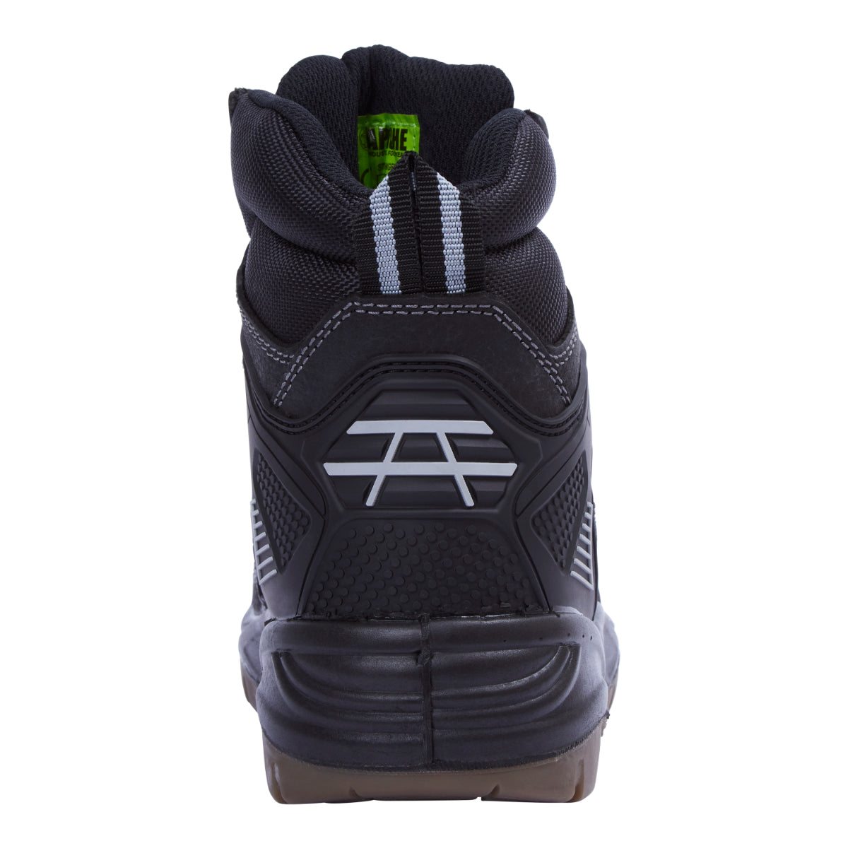 Rear view of the black Ranger safety hiker showing ankle support.