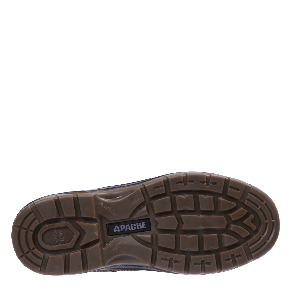 Front angled view of the brown Apache Ranger waterproof hiking boot.