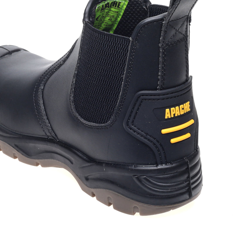 Rear view showing the elasticated side panel and pull tab of the dealer boot.