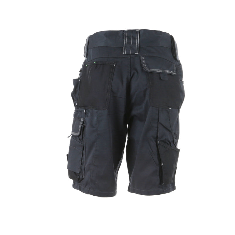 Side profile of the khaki Apache ATS cargo shorts, showing pocket depth.