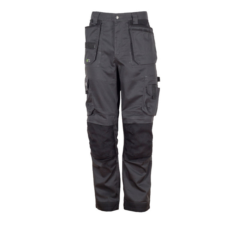 Full-length studio photo of the Apache ATS 3D Stretch Holster Work Trousers in a stylish grey