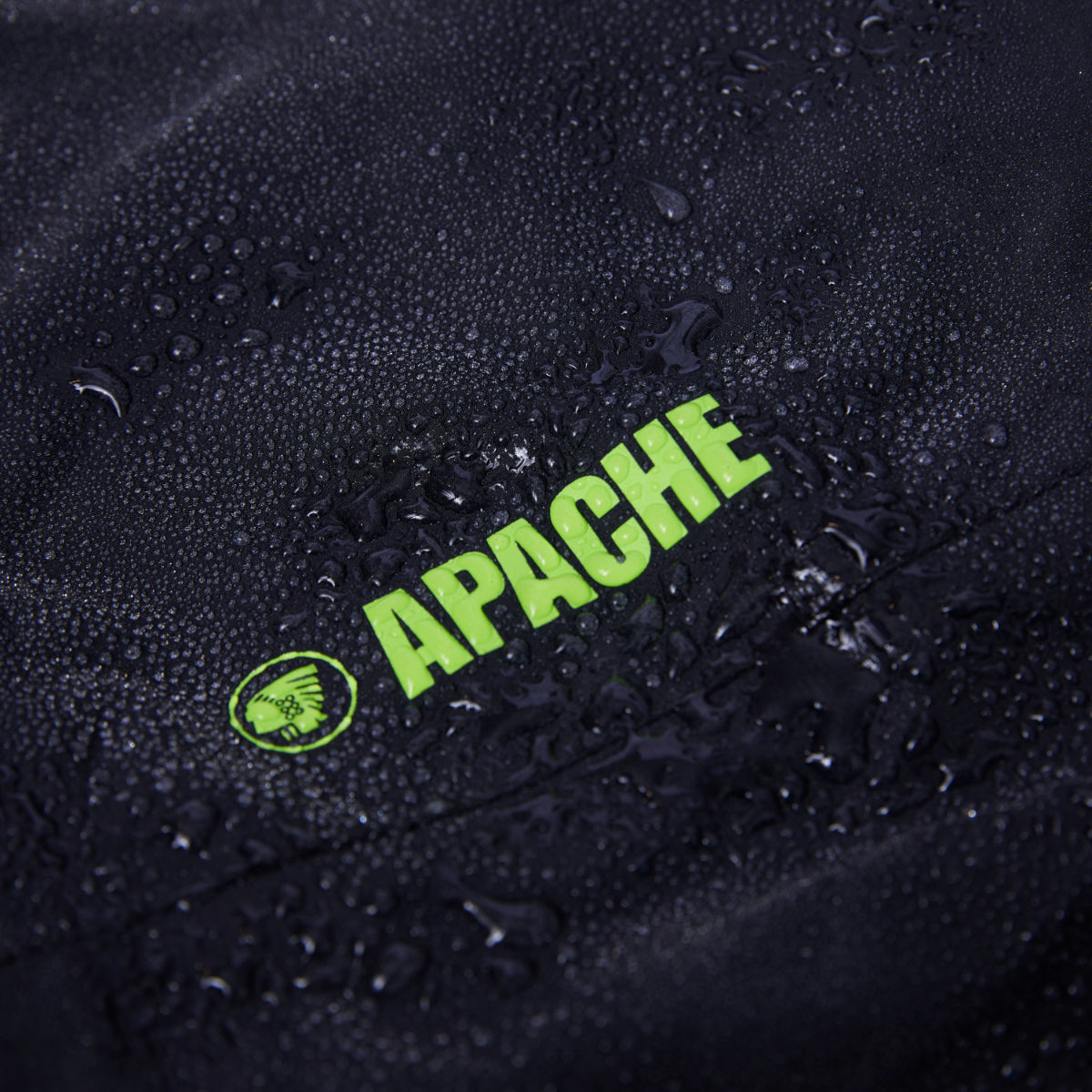 Apache Quebec waterproof trousers with straight-leg fit.