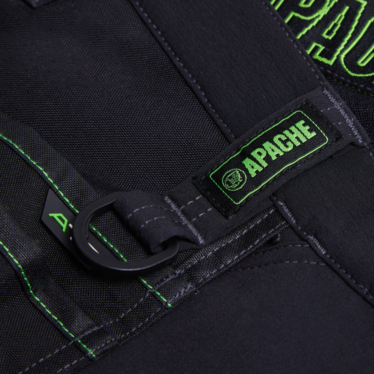 Apache Calgary work trousers in black, showcasing the twin back pockets