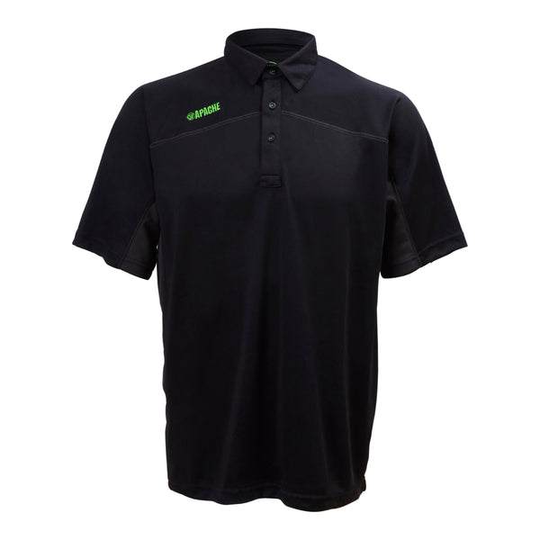 Grey Apache Langley polo shirt with black accents