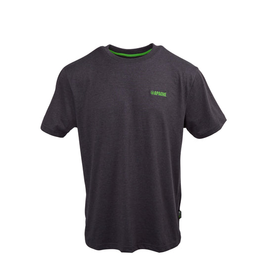Apache Vancouver workwear t-shirt in charcoal grey, featuring a classic crew neck