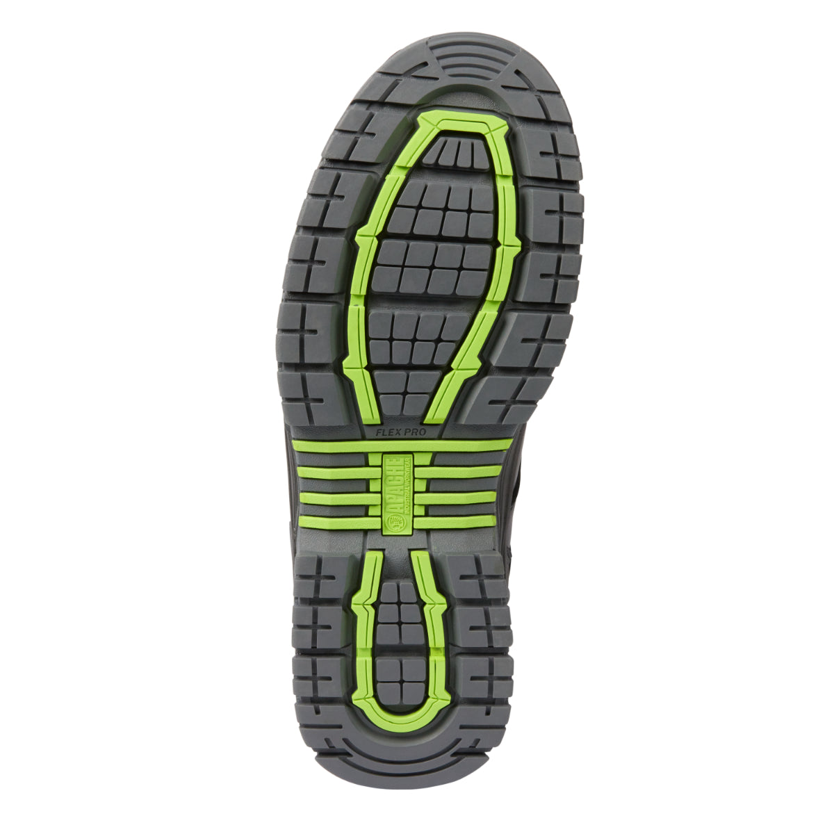 Apache Chilliwack boot's full-length side zipper.