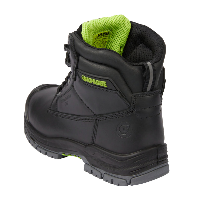 Back of the Cranbrook ESD boot with detail on the GTS rubber outsole.