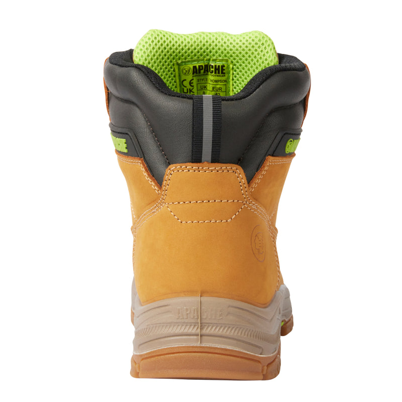 Apache Thompson boot with structured heel and padding.