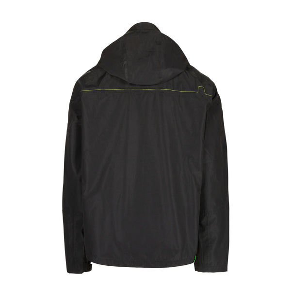 Apache Ottawa jacket with hood up, showing modern fit.