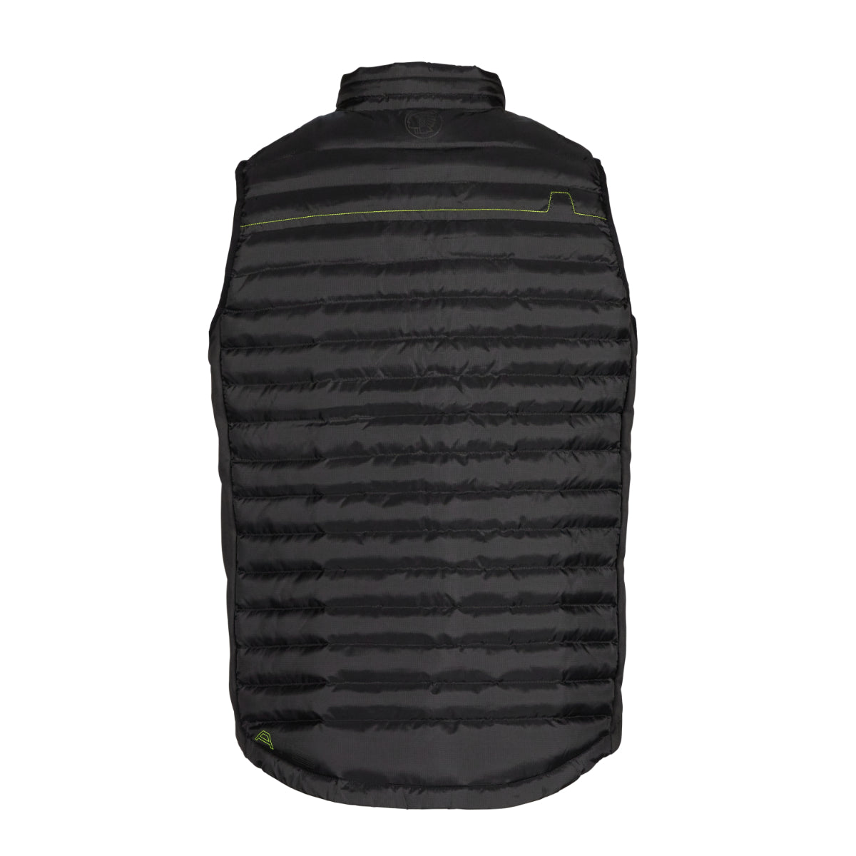 Angled side view of the black Apache Picton stretch gilet.