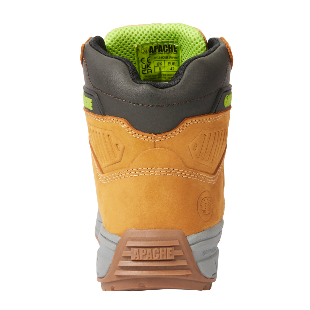Apache Moose Jaw boot with padded collar and heel support.