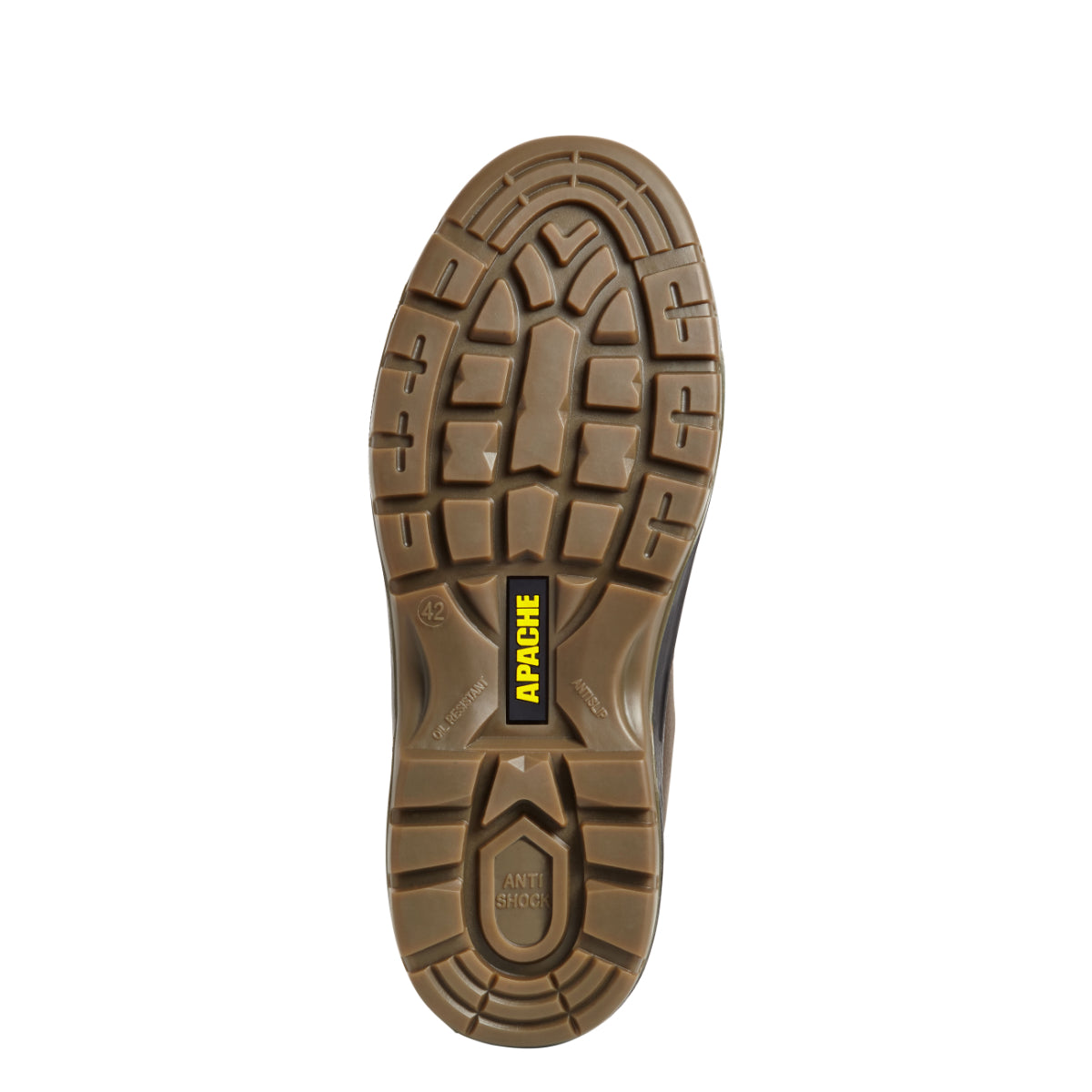 Classic brown pull-on safety boot AP715SM.