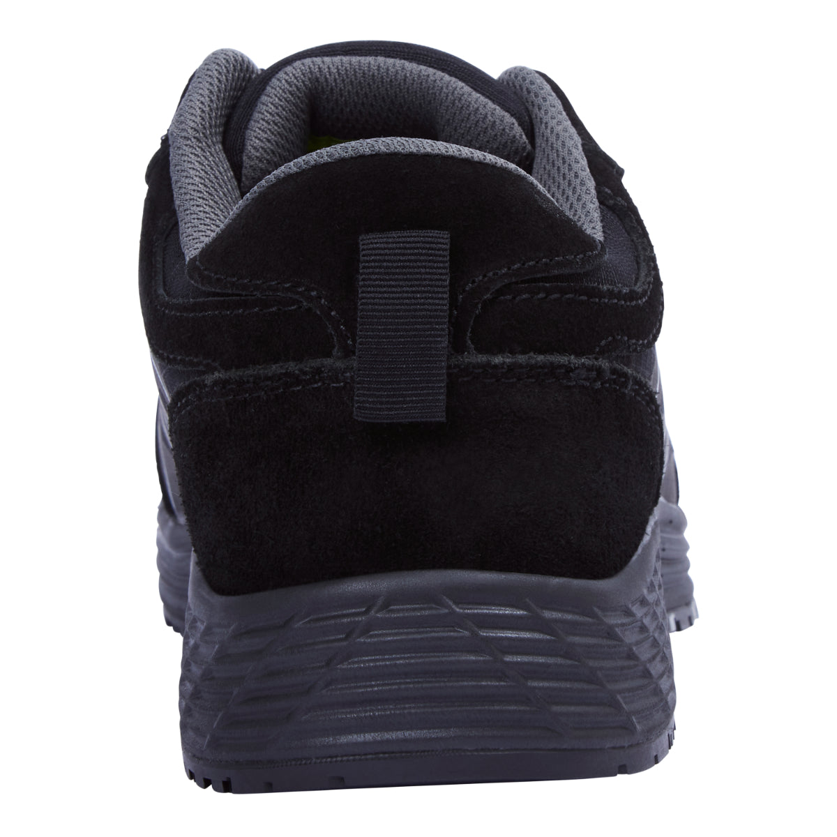 Heel and side view of the Apache Venus safety trainer, showing support features.