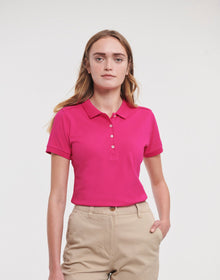 Russell Ladies Fitted Stretch Polo