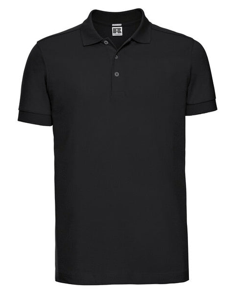 Russell Mens Fitted Stretch Polo