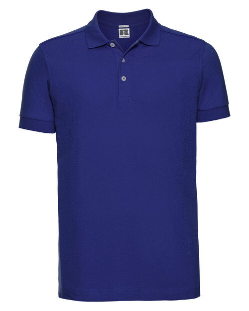 Russell Mens Fitted Stretch Polo